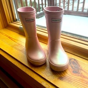 Pink Hunter boots